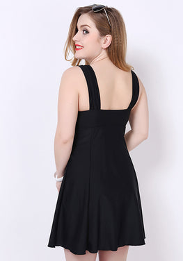 Adiuvo Backless Solid Swim Dress